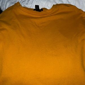 Mustard Yellow Forever 21 Cropped Tee : Size S : Barely Worn